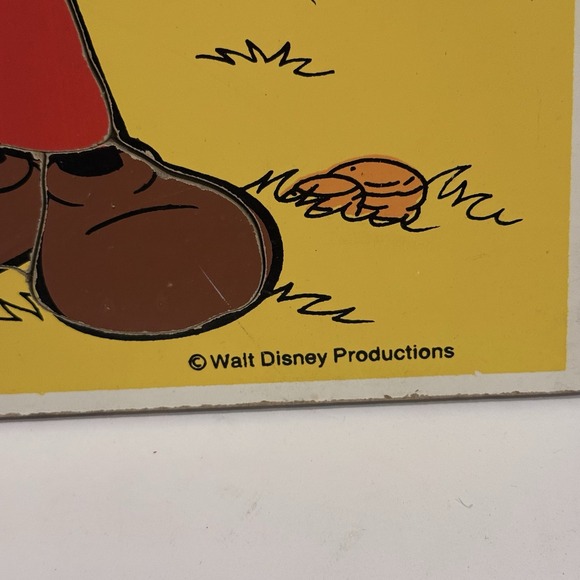 Vintage Walt Disney WOOD Puzzle PLAYSKOOL Mickey Mouse 190-05 8 pieces 9x12" T17 - Picture 12 of 12